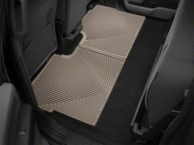 Weathertech All-Weather Rear Rubber Floor Mats; Tan (17-24 F-250 Super Duty SuperCrew)