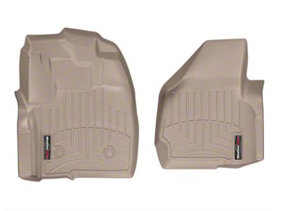 Weathertech DigitalFit Front Floor Liners; Tan (11-16 F-250 Super Duty Regular Cab)