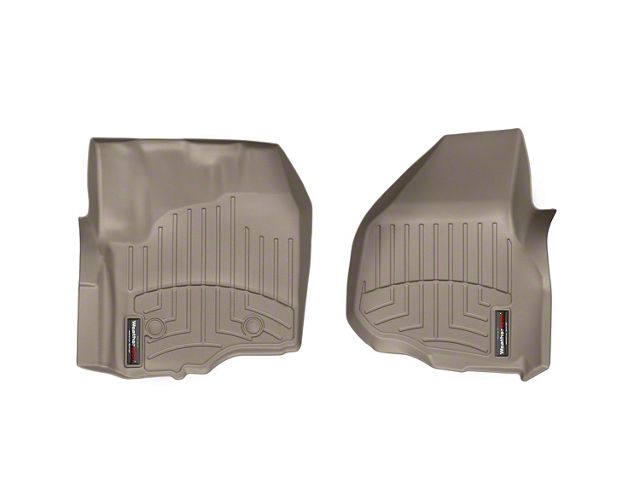 Weathertech DigitalFit Front Floor Liners; Tan (11-16 F-250 Super Duty SuperCab, SuperCrew)