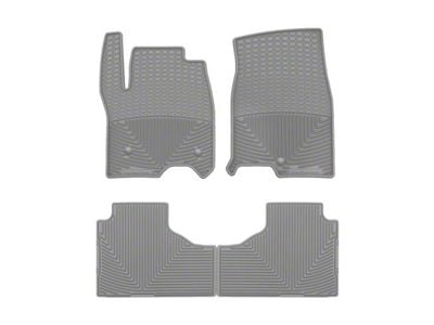Weathertech All-Weather Front and Rear Rubber Floor Mats; Gray (21-24 Tahoe)