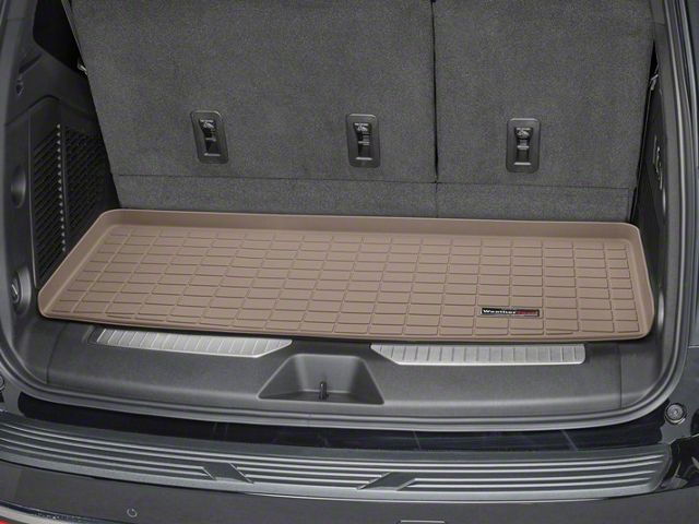 Weathertech DigitalFit Cargo Liner; Behind 3rd Row; Tan (21-24 Tahoe)