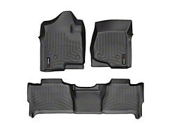 Weathertech DigitalFit Front and Rear Floor Liners; Black (07-14 Tahoe, Excluding Hybrid)