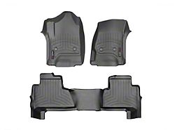 Weathertech DigitalFit Front and Rear Floor Liners; Black (15-20 Tahoe w/ 2nd Row Bucket Seats)