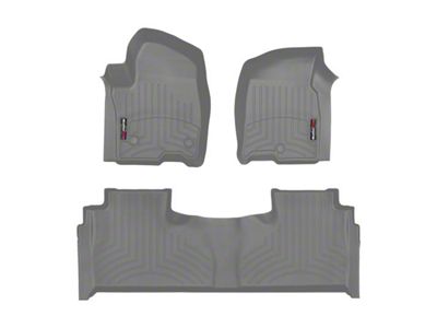 Weathertech DigitalFit Front and Rear Floor Liners; Gray (21-24 Tahoe)