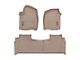 Weathertech DigitalFit Front and Rear Floor Liners; Tan (21-24 Tahoe)