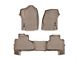 Weathertech DigitalFit Front and Rear Floor Liners; Tan (15-20 Tahoe w/ 2nd Row Bucket Seats)