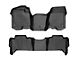 Weathertech DigitalFit Front Over the Hump and Rear Floor Liners; Black (07-13 Tahoe Hybrid w/ 2nd Row Bench Seats)