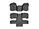 Weathertech DigitalFit Front Over the Hump and Rear Floor Liners; Black (11-14 Tahoe w/ 2nd Row Bucket Seats)