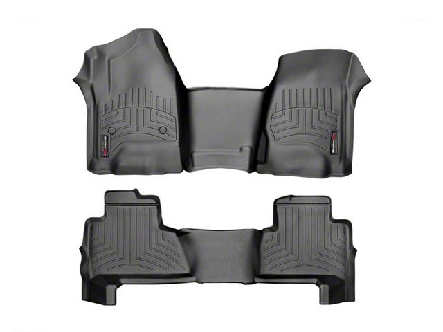Weathertech DigitalFit Front Over the Hump and Rear Floor Liners; Black (15-20 Tahoe)