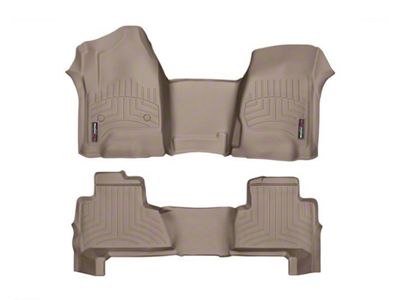 Weathertech DigitalFit Front Over the Hump and Rear Floor Liners; Tan (15-20 Tahoe)