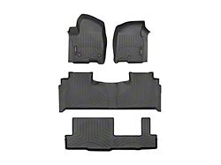 Weathertech DigitalFit Front, Rear and Third Row Floor Liners; Black (21-25 Tahoe w/ 2nd Row Bench Seats)