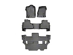 Weathertech DigitalFit Front, Rear and Third Row Floor Liners; Black (15-20 Tahoe w/ 2nd Row Bench Seats)