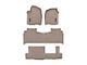 Weathertech DigitalFit Front, Rear and Third Row Floor Liners; Tan (21-24 Tahoe w/ 2nd Row Bench Seats)