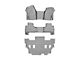 Weathertech DigitalFit Front Over the Hump, Rear and Third Row Floor Liners; Gray (15-20 Tahoe w/ 2nd Row Bucket Seats)