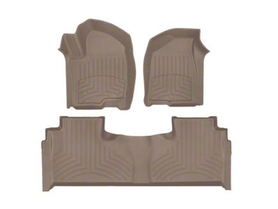 Weathertech Front and Rear Floor Liner HP; Tan (21-24 Tahoe)