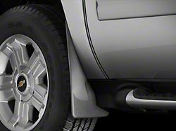 Weathertech No-Drill Mud Flaps; Front; Black (07-14 Tahoe w/ OE Fender Flares, Excluding Hybrid)