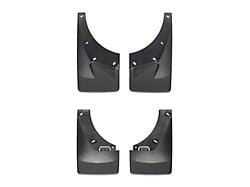 Weathertech No-Drill Mud Flaps; Front and Rear; Black (07-14 Tahoe LTZ w/o OE Fender Flares & Power Retractable Running Boards, Excluding Hybrid)