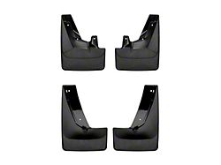 Weathertech No-Drill Mud Flaps; Front and Rear; Black (21-24 Tahoe w/ Stationary Running Boards)
