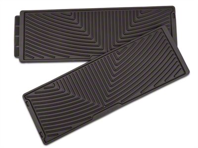 Weathertech All-Weather Under Rear Seat Rubber Floor Mats; Cocoa (15-24 F-150 SuperCrew)