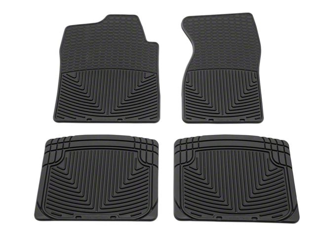 Weathertech All-Weather Front and Rear Rubber Floor Mats; Black (99-06 Silverado 1500, Extended Cab, Crew Cab)