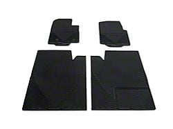 Weathertech All-Weather Front and Rear Rubber Floor Mats; Black (11-14 F-150 SuperCrew)