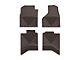 Weathertech All-Weather Front and Rear Rubber Floor Mats; Cocoa (12-18 RAM 1500 Quad Cab)