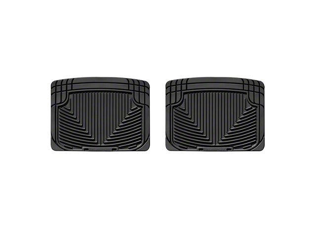 Weathertech All-Weather Rear Rubber Floor Mats; Black (02-08 RAM 1500 Quad Cab, Mega Cab)