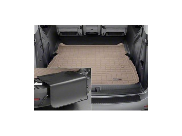 Weathertech DigitalFit Cargo Liner with Bumper Protector; Behind 2nd Row; Tan (07-08 Yukon w/o Third Row Seats)