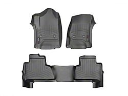 Weathertech DigitalFit Front and Rear Floor Liners; Black (15-20 Yukon w/ 2nd Row Bucket Seats)