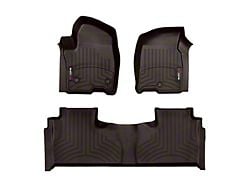 Weathertech DigitalFit Front and Rear Floor Liners; Cocoa (21-24 Yukon)