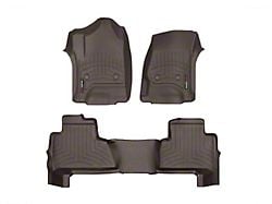 Weathertech DigitalFit Front and Rear Floor Liners; Cocoa (15-20 Yukon w/ 2nd Row Bucket Seats)