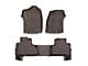 Weathertech DigitalFit Front and Rear Floor Liners; Cocoa (15-20 Yukon w/ 2nd Row Bucket Seats)