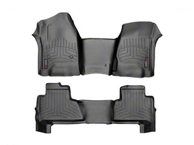 Weathertech DigitalFit Front Over the Hump and Rear Floor Liners; Black (15-20 Yukon)