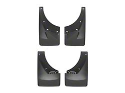 Weathertech No-Drill Mud Flaps; Front and Rear; Black (07-14 Yukon w/o OE Fender Flares & Power Retractable Running Boards, Excluding Denali & Hybrid)