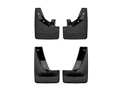 Weathertech No-Drill Mud Flaps; Front and Rear; Black (21-24 Yukon w/ Power Retractable Running Boards)