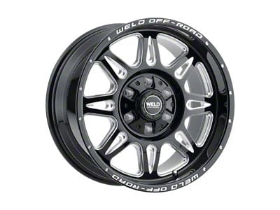 Weld Off-Road Cheyenne Gloss Black Milled 6-Lug Wheel; 20x10; -18mm Offset (04-08 F-150)