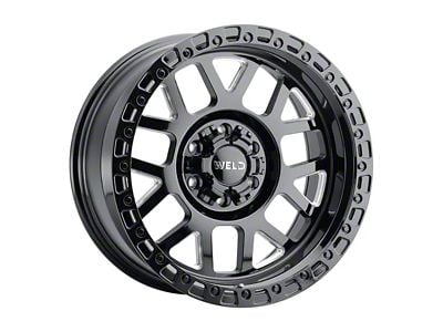 Weld Off-Road Cinch Gloss Black Milled 6-Lug Wheel; 20x9; 20mm Offset (04-08 F-150)