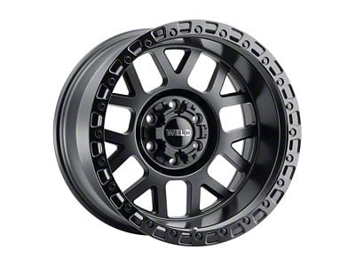 Weld Off-Road Cinch Satin Black with Gloss Black Ring 6-Lug Wheel; 20x9; 20mm Offset (04-08 F-150)