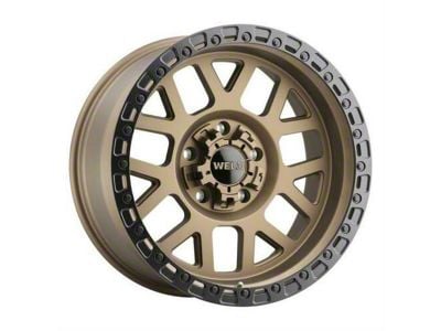 Weld Off-Road Cinch Satin Bronze with Satin Black Ring 6-Lug Wheel; 20x10; -18mm Offset (04-08 F-150)