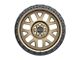 Weld Off-Road Cinch Satin Bronze with Satin Black Ring 6-Lug Wheel; 22x10; 13mm Offset (04-08 F-150)