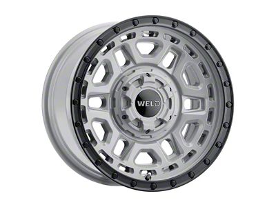 Weld Off-Road Crux Gloss Armor Gray with Satin Black Ring 6-Lug Wheel; 17x9; -12mm Offset (04-08 F-150)