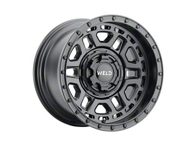 Weld Off-Road Crux Satin Black 6-Lug Wheel; 17x9; -12mm Offset (04-08 F-150)