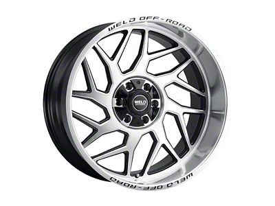 Weld Off-Road Fulcrum Gloss Black Machined 6-Lug Wheel; 20x12; -44mm Offset (04-08 F-150)