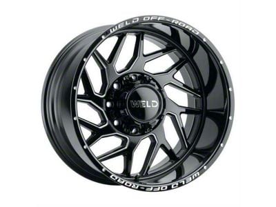 Weld Off-Road Fulcrum Gloss Black Milled 6-Lug Wheel; 20x12; -44mm Offset (04-08 F-150)