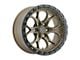 Weld Off-Road Ledge Six Satin Bronze with Satin Black Ring 6-Lug Wheel; 18x9; -12mm Offset (04-08 F-150)