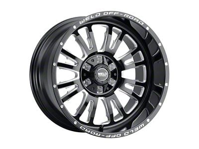 Weld Off-Road Slingblade Gloss Black Milled 6-Lug Wheel; 20x10; -18mm Offset (04-08 F-150)