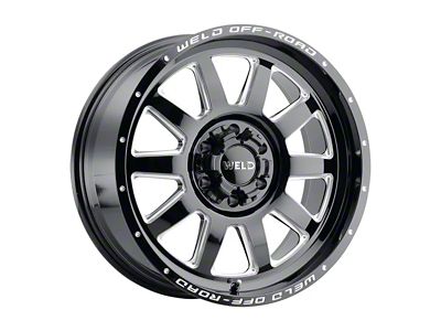 Weld Off-Road Stealth Gloss Black Milled 6-Lug Wheel; 18x9; 0mm Offset (04-08 F-150)