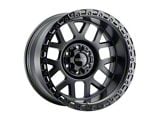 Weld Off-Road Cinch Satin Black with Gloss Black Ring 6-Lug Wheel; 20x10; -18mm Offset (07-13 Sierra 1500)