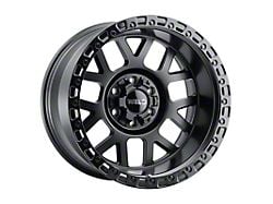 Weld Off-Road Cinch Satin Black with Gloss Black Ring 6-Lug Wheel; 20x10; -18mm Offset (07-13 Sierra 1500)