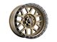 Weld Off-Road Cinch Satin Bronze with Satin Black Ring 6-Lug Wheel; 20x10; 13mm Offset (07-13 Sierra 1500)